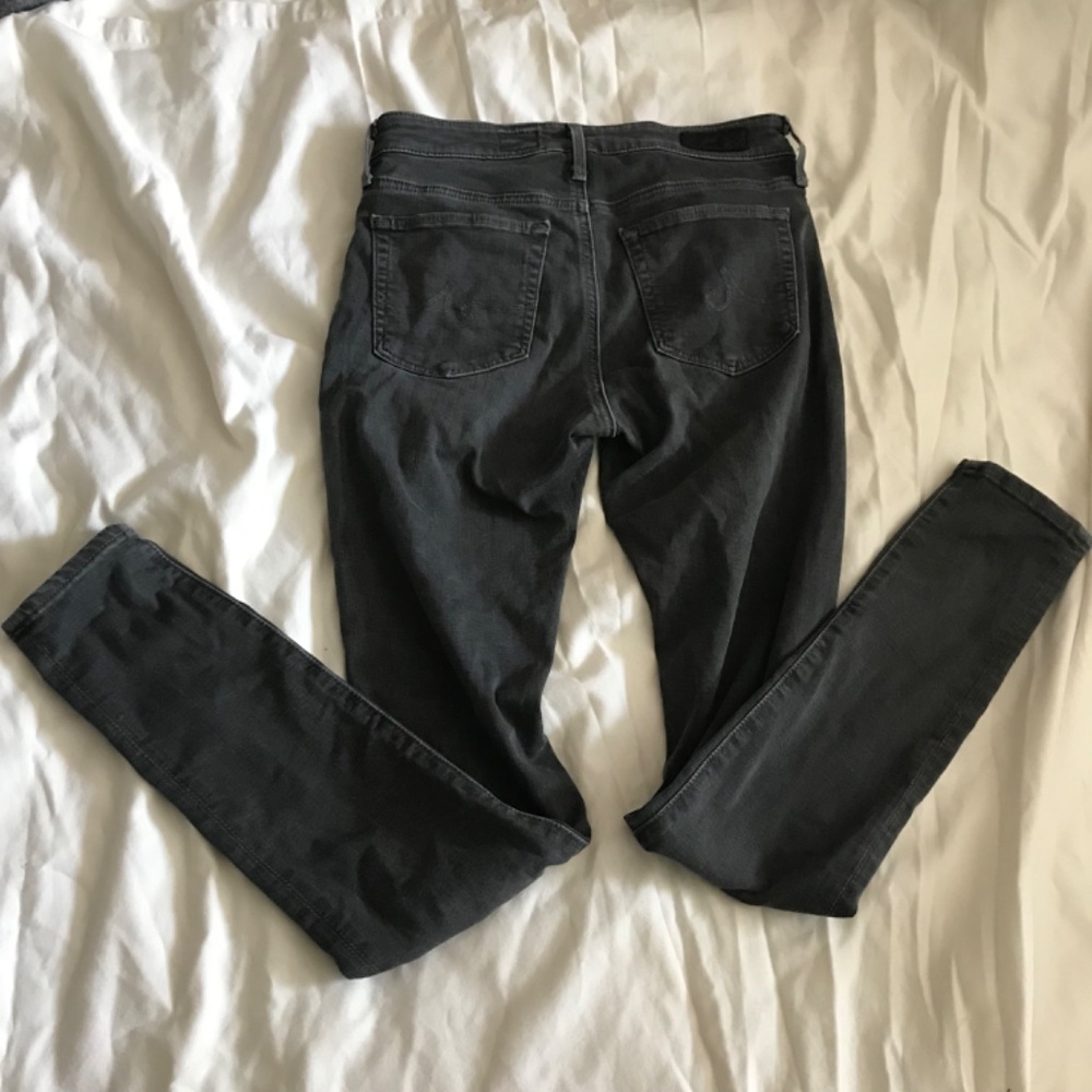 EUC size 26 (fit 27 too) Grey stretchy comfy The Farrah Skinny jeans - Picture 4 of 7